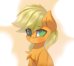 Size: 2600x2300 | Tagged: safe, artist:jfrxd, imported from derpibooru, applejack, earth pony, pony, bust, cute, high res, jackabetes, solo, white pupils