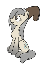 Size: 600x900 | Tagged: safe, artist:alexi148, imported from derpibooru, oc, oc only, oc:current seeker, pony, boot, female, mare, simple background, sitting, solo, white background, yakutian horse