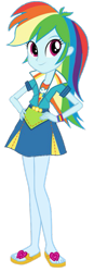 Size: 279x806 | Tagged: artist needed, safe, edit, edited screencap, imported from derpibooru, screencap, rainbow dash, equestria girls, background removed, feet, hand on hip, not a vector, sandals, simple background, solo, transparent background