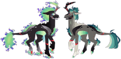 Size: 5194x2535 | Tagged: safe, artist:sleepy-nova, imported from derpibooru, oc, hybrid, pony, magical lesbian spawn, male, offspring, parent:queen chrysalis, parent:rain shine, simple background, solo, transparent background