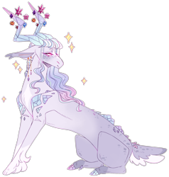 Size: 2265x2376 | Tagged: safe, artist:sleepy-nova, imported from derpibooru, oc, hybrid, offspring, parent:discord, parent:tree of harmony, simple background, solo, transparent background