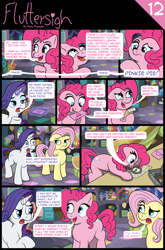 Size: 2318x3503 | Tagged: safe, artist:doodledonutart, imported from derpibooru, fluttershy, pinkie pie, rarity, earth pony, pegasus, pony, unicorn, comic:fluttersigh, comic, high res