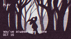 Size: 659x365 | Tagged: safe, artist:loryska, imported from derpibooru, discord, draconequus, series:dreamland, animated, black and white, error, gif, glitch, grayscale, looking up, monochrome, silhouette, solo, timestamp, tree
