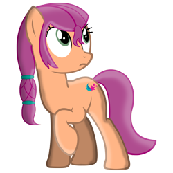 Size: 8000x8000 | Tagged: safe, artist:laszlvfx, imported from derpibooru, sunny starscout, earth pony, pony, absurd resolution, backwards cutie mark, braid, g4, g5, g5 to g4, generation leap, my little pony: a new generation, simple background, solo, transparent background, vector