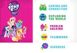 Size: 1000x687 | Tagged: safe, imported from derpibooru, applejack, fluttershy, pinkie pie, rainbow dash, rarity, spike, twilight sparkle, alicorn, dragon, earth pony, pegasus, unicorn, baby, baby dragon, cartoon network, cartoonito us, curriculum board, fake, faker than a three dollar bill, mane seven, mane six, ms paint, my little pony logo, stock vector, twilight sparkle (alicorn)