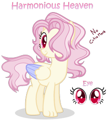 Size: 952x1068 | Tagged: safe, artist:starshinestellaryt, imported from derpibooru, oc, oc only, oc:harmonious heaven, hybrid, pony, base used, description, female, interspecies offspring, offspring, parent:discord, parent:fluttershy, parents:discoshy, simple background, solo, transparent background