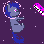 Size: 64x64 | Tagged: safe, artist:saangosu, imported from derpibooru, oc, oc only, oc:saangosu, pony, helmet, keyboard, musical instrument, piano, picture for breezies, pixel art, smol, solo, space