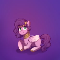 Size: 1920x1920 | Tagged: safe, artist:splatturp, imported from derpibooru, pipp petals, pegasus, pony, sphinx, adorapipp, clothes, costume, cute, g5, halloween, halloween costume, holiday, my little pony: a new generation, solo