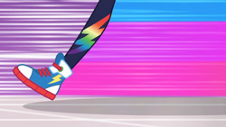 Size: 3410x1920 | Tagged: safe, imported from derpibooru, screencap, rainbow dash, equestria girls, equestria girls series, holidays unwrapped, spoiler:eqg series (season 2), ankles, converse, dashing through the mall, female, high res, legs, pictures of legs, rainbow trail, shoes, sneakers