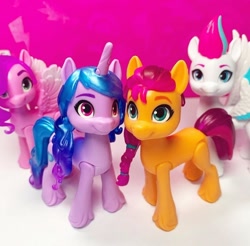 Size: 720x708 | Tagged: safe, imported from derpibooru, izzy moonbow, pipp petals, sunny starscout, zipp storm, earth pony, pegasus, pony, unicorn, g5, my little pony: a new generation, toy