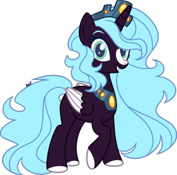 Size: 2424x2397 | Tagged: safe, artist:kurosawakuro, imported from derpibooru, oc, oc only, alicorn, pony, base used, colored wings, female, high res, mare, parents:hopebra, simple background, solo, transparent background, two toned wings, wings