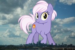 Size: 3000x2000 | Tagged: safe, artist:cheezedoodle96, artist:thegiantponyfan, edit, imported from derpibooru, burning passion, earth pony, pony, female, giant pony, giant/macro earth pony, giantess, high res, highrise ponies, irl, macro, mare, mega giant, pennsylvania, philadelphia, photo, ponies in real life