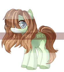 Size: 1666x1875 | Tagged: safe, artist:miioko, imported from derpibooru, oc, oc only, earth pony, pony, colored hooves, earth pony oc, simple background, watermark, white background