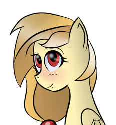 Size: 1525x1650 | Tagged: safe, artist:lucky-em, imported from derpibooru, oc, oc only, oc:alice goldenfeather, pegasus, pony, bust, eyelashes, pegasus oc, simple background, smiling, solo, transparent background, wings