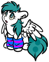 Size: 210x261 | Tagged: safe, artist:sketchytwi, imported from derpibooru, oc, oc only, pegasus, pony, clothes, cute, eyelashes, feathered wings, female, leg warmers, mare, pegasus oc, simple background, sitting, solo, transparent background, wings