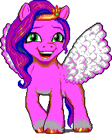Size: 163x195 | Tagged: safe, artist:alevgor, imported from derpibooru, pipp petals, pegasus, pony, female, g5, green eyes, limited palette, mare, mi mi miii, my little pony: a new generation, open mouth, open smile, simple background, smiling, solo, spread wings, transparent background, unshorn fetlocks, wings