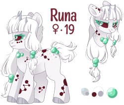 Size: 1794x1521 | Tagged: safe, artist:cinnamontee, imported from derpibooru, oc, oc only, oc:runa, monster pony, original species, spiderpony, female, horns, simple background, solo, transparent background