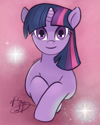 Size: 720x900 | Tagged: safe, artist:kalabash92, imported from derpibooru, part of a set, twilight sparkle, pony, abstract background, ambiguous race, looking at you, solo