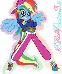 Size: 1024x1229 | Tagged: safe, artist:xxfluffypachirisuxx, imported from derpibooru, rainbow dash, dance magic, equestria girls, spoiler:eqg specials, clothes, converse, ponied up, shoes, simple background, solo, transparent background