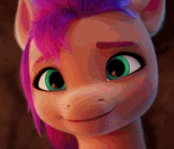 Size: 937x802 | Tagged: safe, imported from derpibooru, screencap, sunny starscout, earth pony, pony, spoiler:my little pony: a new generation, 3d, animated, close-up, cropped, cute, female, g5, gif, mare, my little pony: a new generation, solo, sunnybetes