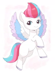 Size: 1493x1983 | Tagged: safe, artist:ginmaruxx, imported from derpibooru, zipp storm, pegasus, pony, adorazipp, cute, female, flying, g5, mare, my little pony: a new generation, solo, spread wings, wings