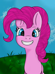 Size: 1280x1709 | Tagged: safe, artist:t-bon3thepony, imported from derpibooru, pinkie pie, earth pony, pony, female, grin, smiling, solo