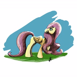 Size: 4096x4096 | Tagged: safe, artist:jearknds, imported from derpibooru, fluttershy, pegasus, pony, female, solo