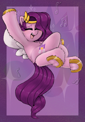Size: 2592x3728 | Tagged: safe, artist:llametsul, imported from derpibooru, pipp petals, pegasus, pony, adorapipp, cute, eyes closed, eyeshadow, g5, high res, makeup, my little pony: a new generation, open mouth, open smile, smiling, solo, underhoof