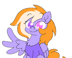 Size: 3840x3120 | Tagged: safe, artist:iceflower99, imported from derpibooru, oc, oc only, oc:zweet beatz, pegasus, pony, chest fluff, eyebrows, eyebrows visible through hair, fanfic, fangs, heterochromia, high res, one wing out, pegasus oc, simple background, solo, tail, two toned mane, white background, wings