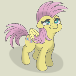 Size: 2792x2792 | Tagged: safe, artist:doodledonutart, imported from derpibooru, fluttershy, pegasus, pony, alternate hairstyle, high res, mohawk, solo