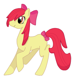 Size: 529x564 | Tagged: safe, artist:chocolate-dady, imported from derpibooru, apple bloom, earth pony, pony, female, filly, simple background, solo, transparent background