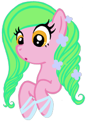 Size: 1097x1540 | Tagged: safe, artist:telasra, imported from derpibooru, oc, oc only, earth pony, pony, :o, bust, earth pony oc, eyelashes, female, flower, flower in hair, hoof shoes, mare, open mouth, simple background, smiling, solo, transparent background