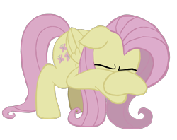 Size: 1280x1016 | Tagged: safe, artist:benpictures1, imported from ponybooru, fluttershy, pegasus, pony, my little pony: the movie, covering eyes, crouching, cute, ears, eyes closed, female, floppy ears, inkscape, mare, scared, shyabetes, simple background, solo, transparent background, vector