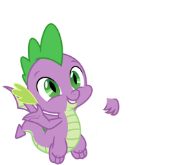 Size: 911x877 | Tagged: safe, artist:sketchmcreations, edit, editor:undeadponysoldier, imported from ponybooru, vector edit, spike, dragon, commission, cute, disembodied hand, explanation in the description, hand, happy, hug, side hug, simple background, solo, spikabetes, transparent background, vector, winged spike, your character here
