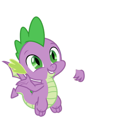 Size: 911x877 | Tagged: safe, artist:sketchmcreations, edit, editor:undeadponysoldier, imported from ponybooru, vector edit, spike, dragon, commission, cute, disembodied hand, explanation in the description, hand, happy, hug, side hug, simple background, solo, spikabetes, transparent background, vector, winged spike, your character here