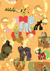 Size: 1280x1810 | Tagged: safe, artist:benpictures1, imported from derpibooru, applejack, fluttershy, mistress marevelous, earth pony, pegasus, pony, a dog and pony show, my little pony: the movie, power ponies (episode), applebutt, applejack day, applejack's hat, butt, clothes, cowboy hat, cute, female, frog (hoof), hat, inkscape, jackabetes, mare, plot, power ponies, shyabetes, underhoof, vector