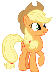 Size: 5747x7901 | Tagged: safe, artist:andoanimalia, imported from derpibooru, applejack, earth pony, honest apple, cute, female, jackabetes, simple background, transparent background, vector