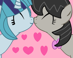 Size: 886x705 | Tagged: safe, artist:jadeharmony, imported from derpibooru, octavia melody, sonata dusk, equestria girls, cute, female, lesbian, nuzzling, shipping, sonatabetes, sontavia