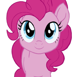 Size: 1280x1267 | Tagged: safe, artist:benpictures1, imported from derpibooru, pinkie pie, earth pony, pony, my little pony: the movie, cute, diapinkes, female, inkscape, mare, simple background, solo, transparent background, vector