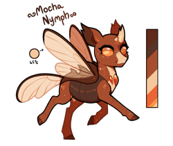 Size: 975x819 | Tagged: safe, artist:lastnight-light, imported from derpibooru, oc, oc only, oc:mocha nymph, changedling, changeling, brown changeling, female, simple background, solo, transparent background