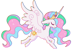 Size: 1280x880 | Tagged: safe, artist:rainbowheartunicorn, imported from derpibooru, princess celestia, alicorn, pony, chromatic aberration, crown, cute, cutelestia, eyes closed, female, floppy ears, jewelry, mare, profile, regalia, simple background, solo, spread wings, transparent background, vector, wings