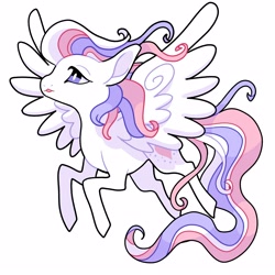 Size: 4000x4000 | Tagged: safe, artist:rainbowheartunicorn, imported from derpibooru, star catcher, pegasus, pony, g3, simple background, solo, white background, white pupils