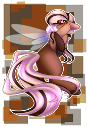 Size: 1600x2300 | Tagged: safe, artist:sketchytwi, imported from derpibooru, oc, oc only, oc:caramel, flutter pony, pony, abstract background, blushing, one eye closed, simple background, solo, transparent background, unshorn fetlocks, wink