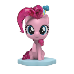 Size: 1000x1000 | Tagged: safe, imported from derpibooru, part of a set, pinkie pie, earth pony, pony, figurine, kwistal fwenz, merchandise, mighty jaxx, simple background, solo, transparent background