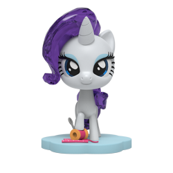 Size: 1000x1000 | Tagged: safe, imported from derpibooru, part of a set, rarity, pony, unicorn, figurine, kwistal fwenz, merchandise, mighty jaxx, simple background, solo, transparent background