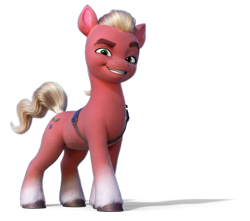 Size: 885x781 | Tagged: safe, imported from derpibooru, sprout cloverleaf, earth pony, pony, evil grin, g5, grin, male, my little pony: a new generation, official, shadow, simple background, smiling, smirk, solo, stallion, transparent background