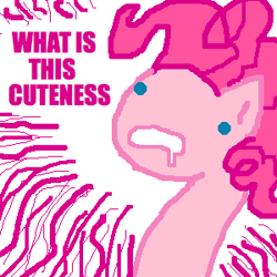 Size: 300x300 | Tagged: safe, artist:askpinkiepieandfriends, imported from derpibooru, pinkie pie, earth pony, pony, drool, female, mare, solo