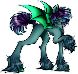 Size: 1558x1475 | Tagged: safe, artist:sketchytwi, imported from derpibooru, oc, oc only, bat pony, pony, bat pony oc, bat wings, hoof fluff, raised hoof, simple background, solo, transparent background, wings