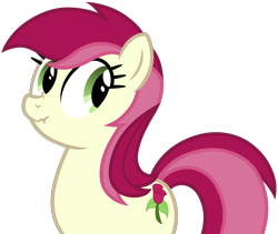 Size: 1930x1630 | Tagged: safe, alternate version, artist:roseluck, imported from derpibooru, roseluck, earth pony, pony, character swap, female, inkscape, mare, scrunchy face, show accurate, simple background, solo, tail, three quarter view, transparent background, vector