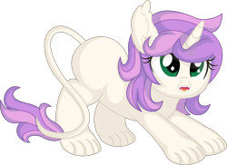 Size: 7682x5605 | Tagged: safe, artist:cyanlightning, imported from derpibooru, oc, oc only, oc:nova bellfire, cat, hybrid, pony, .svg available, absurd resolution, fangs, female, filly, open mouth, simple background, solo, transparent background, vector, younger